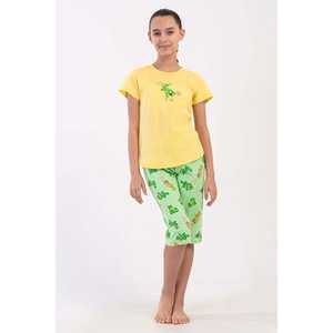 Ensemble Capri ovale pour filles avec col et manches courtes, vêtements de nuit, taille 7-8/13-14 - Product Image 3