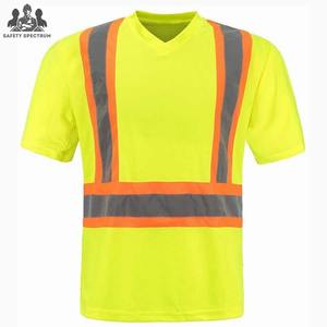 Camisetas de Seguridad 2025 de Alta Visibilidad Reflectantes con Logotipo Personalizado, Ropa de Trabajo para Hombre, Camiseta 100% Algodón, Colores Personalizados - Product Image 3
