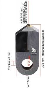 Outil de gravure professionnel en diamant Posalux de 1 mm pour la découpe et la conception de bijoux, marque EAGLION INTERNATIONAL, fabrication de haute qualité - Product Image 3