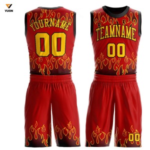 Uniformes de baloncesto de la Liga de equipos de Club hechos a medida al por mayor, conjuntos reversibles cortos sin mangas, sublimación de baloncesto - Product Image 4
