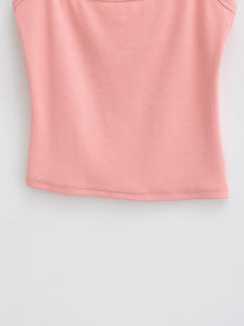 Débardeurs de sport décontractés pour femmes, en gros, couleur unie personnalisée, bretelles spaghetti, tissage respirant, séchage rapide, écologique - Product Image 6