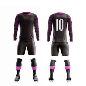Uniformes de fútbol unisex personalizados de alta calidad 100% poliéster transpirable ligero de secado rápido servicio OEM al por mayor - Product Image 1