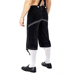 Dernières arrivées Short en cuir pour homme Short Lederhosen Pantalon court bavarois avec impressions de logo personnalisées - Product Image 5