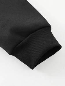 Sudadera con capucha de gran tamaño de lana de algodón de alta calidad, ropa de calle, sudaderas con capucha de hombre personalizadas lisas con hombros caídos de lana gruesa - Product Image 4