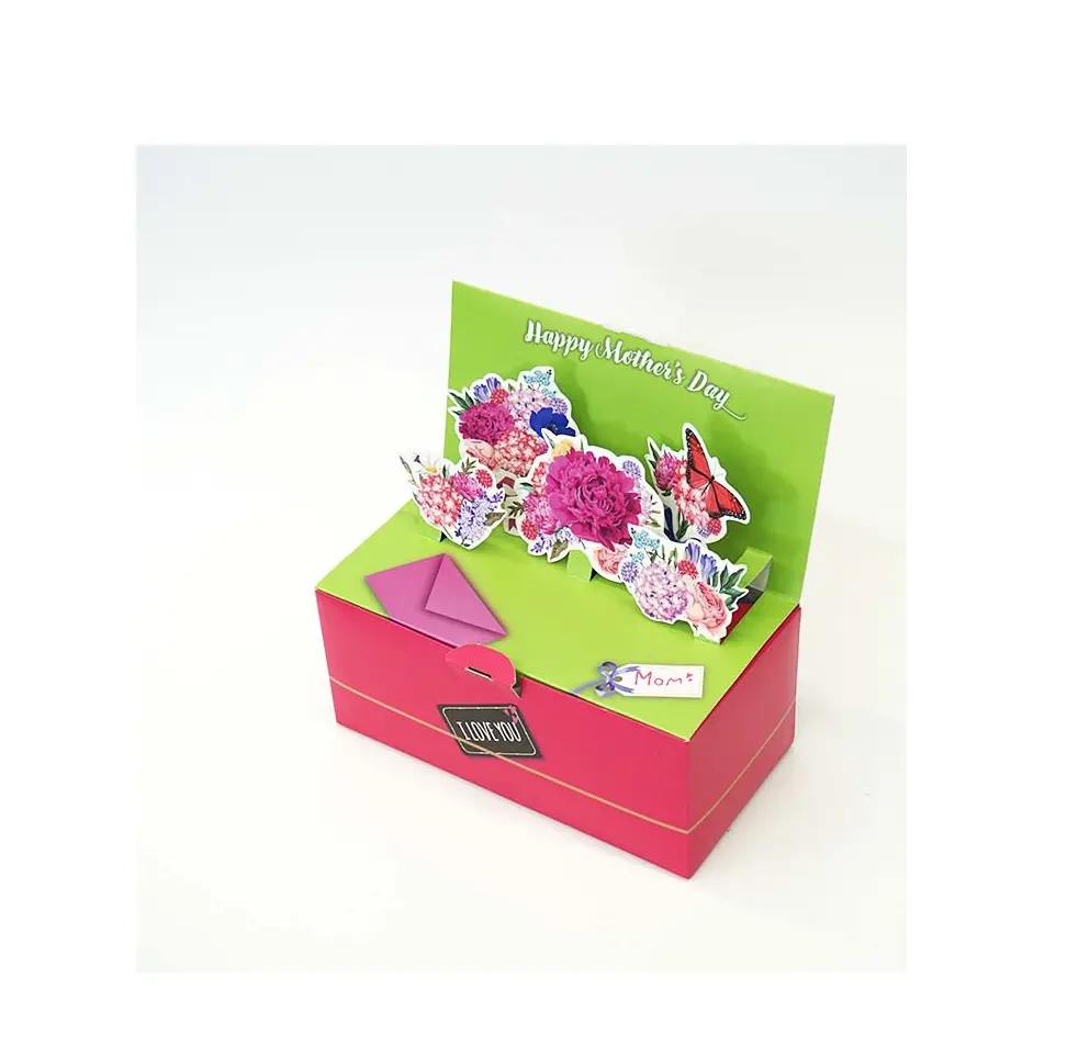 Creative Mothers Day Design Custom Luxury Paper Gift Box Packaging
