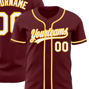 Maillot de baseball personnalisé pour hommes, impression par sublimation, entièrement boutonné, tenue d'équipe - Product Image 5
