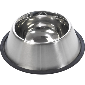 Bol et mangeoire pour animaux de compagnie en acier inoxydable luxe de luxe avec bordure en silicone plat pour chien et chat bol pour animaux de compagnie en acier abordable - Product Image 5