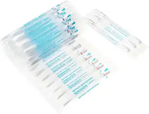 50PCS Disposable Liquid Filled Alcohol Disinfected Cotton Swab Makeup Remover Cotton Buds