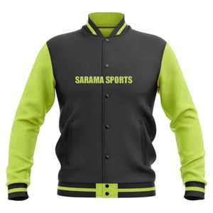 Veste universitaire bicolore avec patch personnalisé, veste de baseball personnalisée, vestes personnalisables - Product Image 1