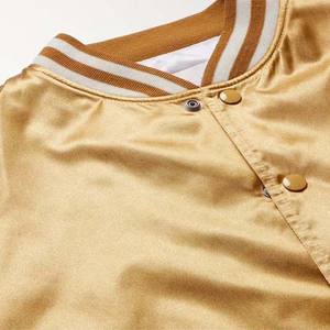Blousons bombardiers en satin Fabricant de gros Vêtements de baseball Veste pour homme Letterman Veste de baseball universitaire pour homme - Product Image 3