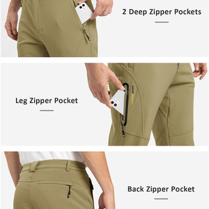 Pantalones Harem de Cintura Alta de Secado Rápido con Bolsillos, Pantalones Cargo Casuales para Hombre con Bordado de Marca Privada - Product Image 5