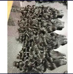 Directement de l'Inde, extensions de cheveux vierges Remy naturels bruts non traités de temple bouclés, bon marché directement de l'Inde - Product Image 5