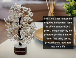 หินพลอยอัญมณีธรรมชาติกึ่งมีค่ารุ้งมูนสโตน300คริสตัลรูปต้นไม้ฮวงจุ้ยสำหรับตกแต่งบ้าน - Product Image 6