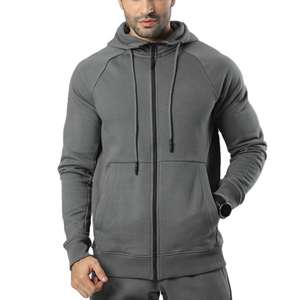 Survêtements pour hommes personnalisés en molleton de coton premium lourd d'hiver respirant Ensemble deux pièces avec fermeture éclair et pantalon de jogging - Product Image 5