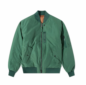 Chaqueta de bombardero personalizada para hombre, abrigo de bombardero con cremallera para exteriores, chaquetas de bombardero de béisbol personalizadas para hombre 100%, edredón grueso acolchado - Product Image 4