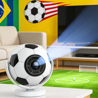 Nouveau projecteur de football sportif Android 14, prise en charge de la projection courte focale, vidéo 720P HD, WiFi, projecteur intelligent pour match de football à domicile