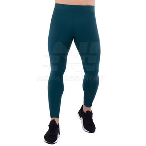 <b>Hot</b> Sale Latest Style Men <b>Legging</b> Elastic Waist Spandex/Polyester Breathable Full Length High Quality Yoga Wear Comfortable Low - Product Image 1