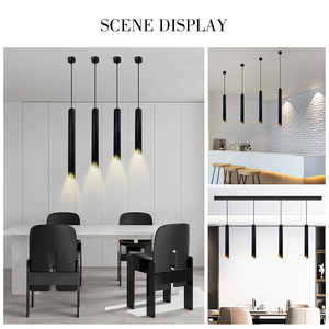 Đơn giản chỉ cần hiện đại Bắc Âu hợp kim nhôm treo chiếu sáng tuyến tính <span class=keywords><strong>Led</strong></span> mặt dây đèn Mặt dây chuyền đèn chùm - Product Image 4