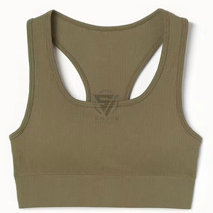 European American Women's High <b>Support</b> Sports Bra Quick-Drying Seamless Breathable Eco-Friendly Lightweight Cross-<b>Back</b> Yoga - Product Image 2