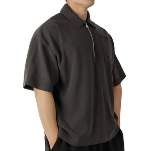 Camiseta Polo Personalizada con Logotipo, de Punto Liso, de Poliéster de Secado Rápido, con Cierre, para Hombre - Product Image 3