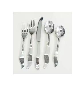 Juego de vajilla de oro y cubiertos con logotipo personalizado de Royal Cutlery, cubiertos de acero inoxidable 304, cuchillos y cucharas para uso en la cocina - Product Image 2