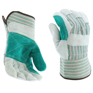 ถุงมือหนังแบบแยกฝ่ามือคู่สำหรับงานหนักพร้อมปลอกแขนที่มีปีกนิรภัยสำหรับทำสวนกลางแจ้งในปากีสถาน - Product Image 3