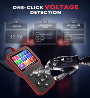 Escáner OBD2 V620 y Probador de Voltaje para Auto de 12V - Herramienta de Diagnóstico Profesional para Autos, Lector de Códigos de Error del Motor EOBD con Pantalla a Color