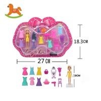Ensemble de poupées non assemblées, poupée en plastique personnalisable, poupée de mode en PVC de 3,5 pouces dans une boîte blister pour filles