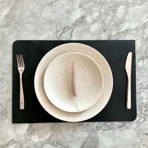 Modern Genuine Leather Place Mat for Restaurant Hotel <b>Table</b> Dining Heat Resistant Smell Proof Heavy Duty Comfortable <b>Table</b> Decor - Product Image 4