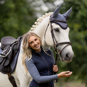 Premium Pakistan fait cheval oreille Bonnet léger respirant lavable Crochet mouche voile Design élégant pour un usage équestre - Product Image 5