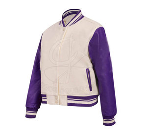 Chaquetas con hombros caídos de Pekín personalizadas de alta fabricación para mujer, chaquetas con letras de manga larga, características impresas transpirables - Product Image 3