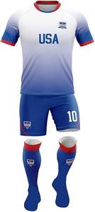 Uniforme de fútbol de alta calidad con nombre y número personalizados con logotipo personalizado y camiseta transpirable para hombres y mujeres deportivos - Product Image 2