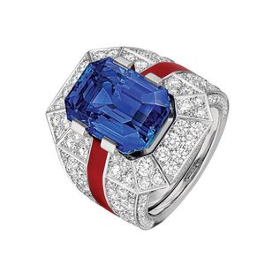 Bague tendance de luxe pour femme en argent sterling 925 avec diamant de laboratoire taille brillant certifié IGI - Product Image 3