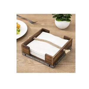 Porte-mouchoirs élégant en acier inoxydable pour la cuisine, la salle à manger et le bureau avec un look moderne et élégant et une qualité de fabrication supérieure - Product Image 2