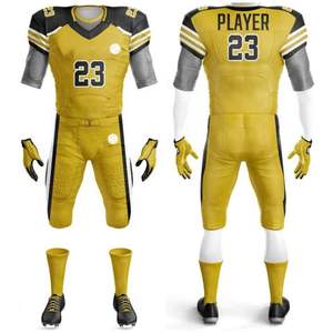 Uniforme de football américain respirant sublimé personnalisé 100% tissu polyester - Product Image 3