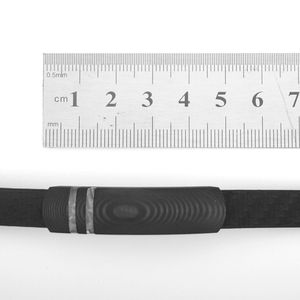 Bracelet en cuir pour homme TIZTI, bracelet OEM vintage en fibre de <span class=keywords><strong>carbone</strong></span>, bijoux de mode, bracelets en météorite, bracelet d'amitié pour homme, personnalisé - Product Image 2