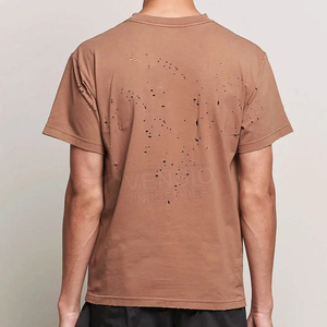 Wholesale Custom Men's Summer Round Neck T-<b>Shirt</b> Cotton 250grams Lightweight Breathable OEM ODM Work <b>Shirts</b> - Product Image 2