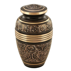 Latest Design Adults Cremation <b>Urn</b> Best Quality Metal Brass <b>Large</b> Keepsake <b>Urns</b> Grecian Pattern For Home Decoration Accessories - Product Image 2