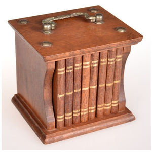 Posavasos de té de madera marrón, juego de posavasos hecho a mano con 6 mesas cuadradas, posavasos para bebidas para mesa de centro - Product Image 6