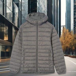 Unisex Winter Apparels Packable <b>Jacket</b> Lightweight Hooded Coat Zipper Closure Windproof Heated Casual Vintage Work Style - Product Image 1
