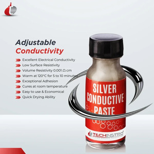 TECHINSTRO Poudre conductrice d'argent haute durabilité (1 litre OEM) pour la réparation de circuits imprimés Garantie 1 an Fabriqué au Maharashtra - Product Image 2