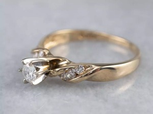 แหวนหมั้นเพชรโมอิส0.20CT สำหรับเป็นของขวัญแต่งงาน925เงิน - Product Image 4