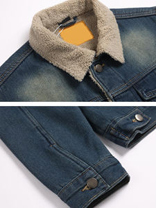 Veste en jean zippée personnalisée et respirante de qualité supérieure pour hommes Vestes en jean de qualité supérieure pour hommes - Product Image 4