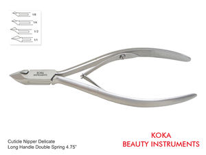 Pinza para cutículas Mango largo Doble resorte 4,75 pulgadas por Koka International - Product Image 6