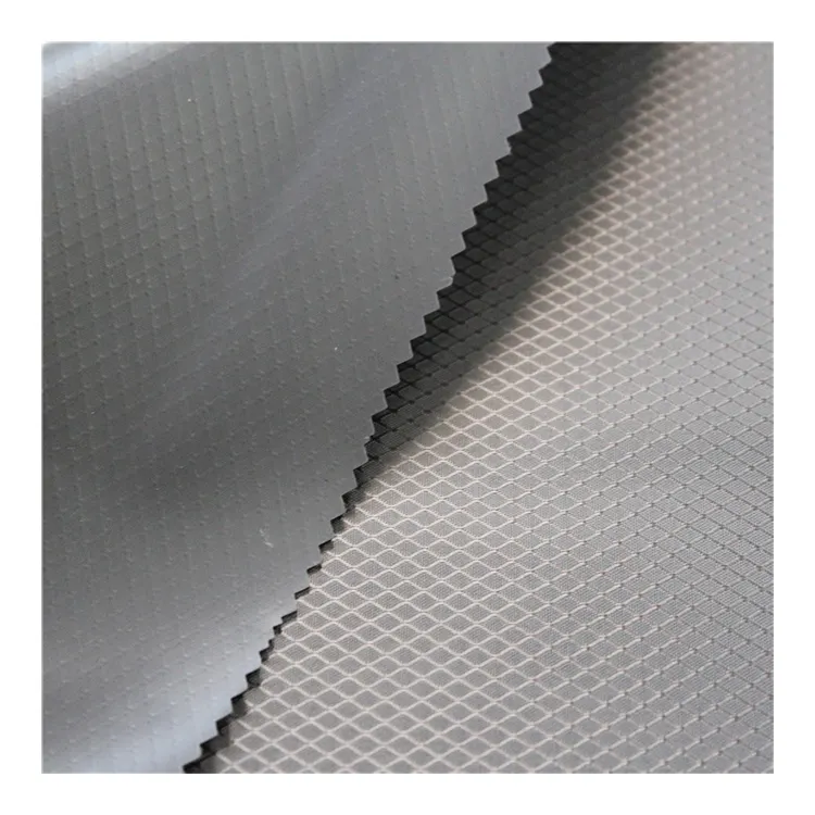 Materiali scarpe bagaglio lucido controllo diamante PVC poliestere Oxford tessuto poliestere materiale tessuto
