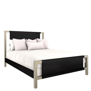 Meubles de chambre à coucher vietnamiens de qualité supérieure Lit en bois de haute qualité avec tête de lit à armature en métal conçu pour les acheteurs internationaux - Product Image 2