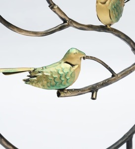 Arbre rond artistique et oiseaux Design pièce maîtresse décor de Table élégant pour salon bureau affichage de cadeau de mariage de l'inde - Product Image 5