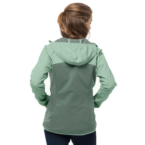 Chaqueta Softshell para senderismo al aire libre personalizada para mujer, abrigo para acampar a prueba de viento de alta calidad, chaqueta de malla transpirable, abrigo para lluvia - Product Image 3