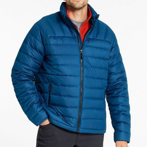 Vintage Casual <b>Men</b> Puffer <b>Jacket</b> <b>Lightweight</b> Packable Outdoor Coat Water Resistant Thermal Insulated Quilted Bubble Outerwear - Product Image 2