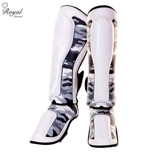 Espinillera de cuero personalizada de alta calidad, respetuosa con el medio ambiente, ajustable, boxeo, MMA, protección de seguridad, personalizable, multicolor - Product Image 2